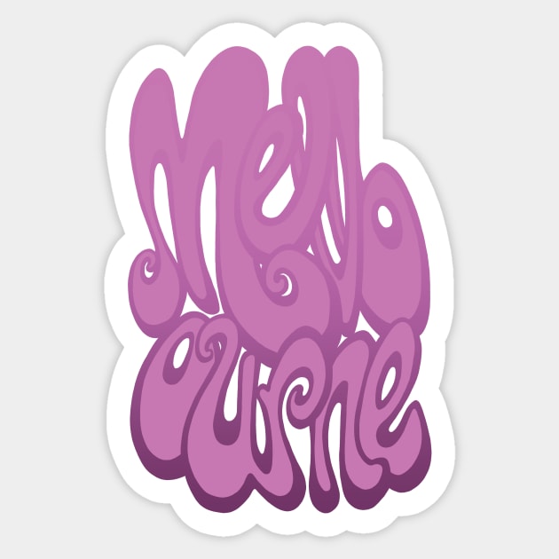 Melbourne - Spring Crocus Pink Sticker by BigNoseArt